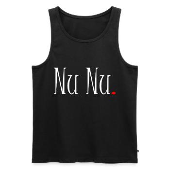 Nu Nu Oberlausitzer Dialekt Akzent Ja Ja Görlitz - Männer Premium Bio Tank Top - Schwarz - Vorne - AI Model Male 178 light (178cm)