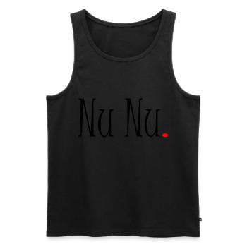 Nu Nu Oberlausitzer Dialekt Akzent Ja Ja Görlitz - Männer Premium Bio Tank Top - Schwarz - Vorne - AI Model Male 178 light (178cm)