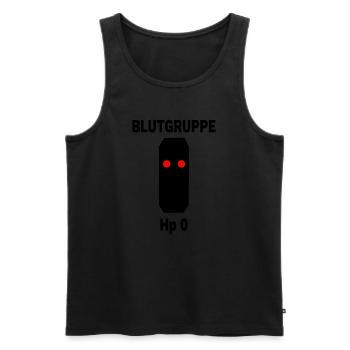 Hobby Modelleisenbahn Lokführer, Eisenbahn Signal - Männer Premium Bio Tank Top - Schwarz - Vorne - Michal (187cm)