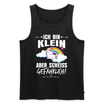 Petite licorne - Débardeur bio Premium Homme - noir - Devant - Michal (187cm)
