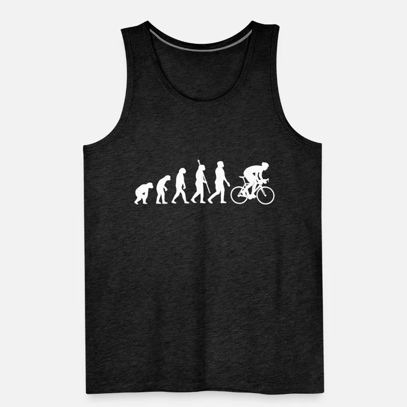Bicycle Evolution Cyclist Development Bike Men's Premium Organic Tank Top