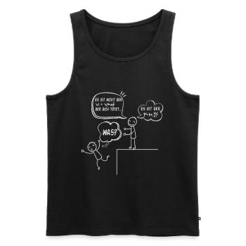 Physicist Formula Case - Men's Premium Organic Tank Top - black - Front - AI Model Male 178 light (178cm)