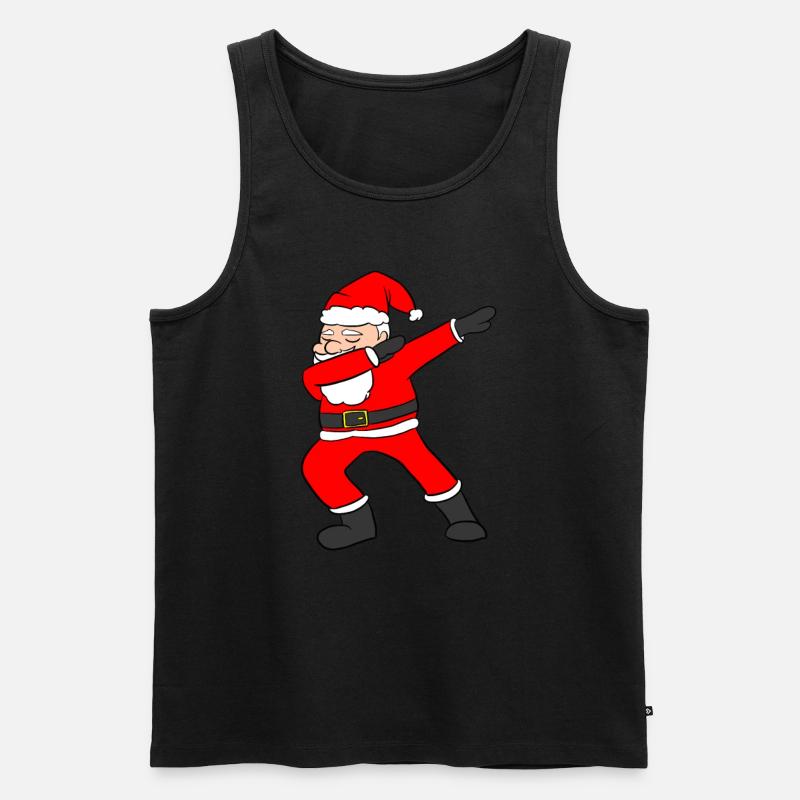 Dabbing Santa - Männer Premium Bio Tank Top - Schwarz