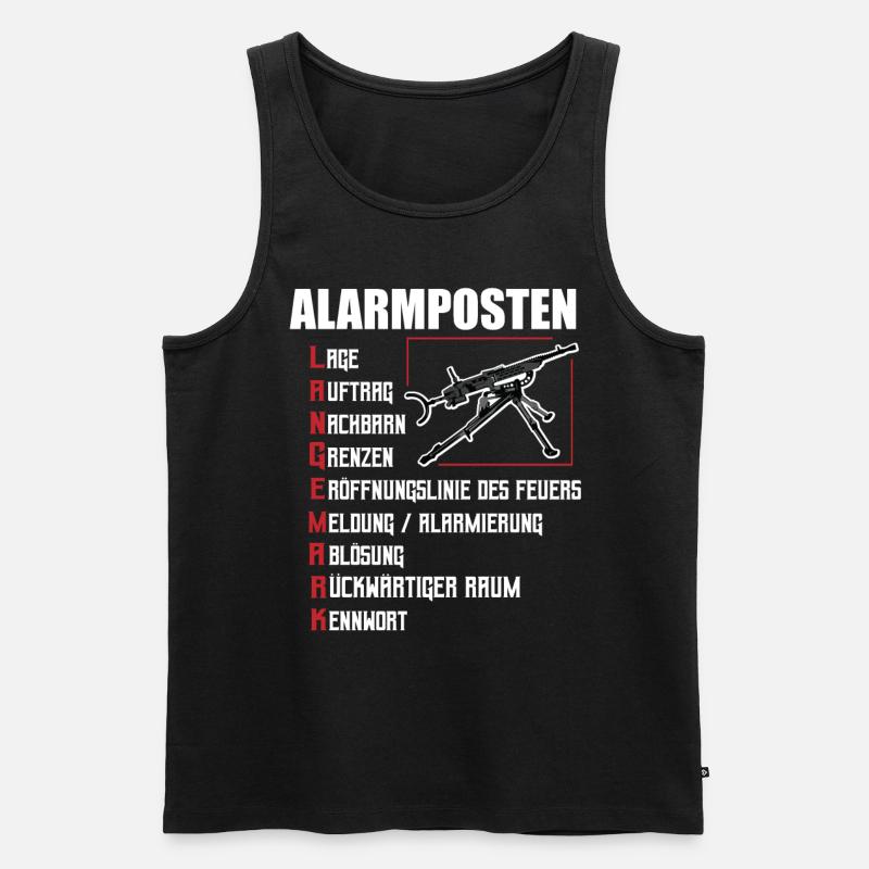 German Armed Forces Armed Forces Transfer Consultation LANGEMARK - Men's Premium Organic Tank Top - black