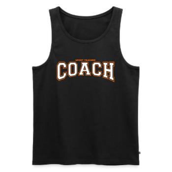 Sportlehrerin Hobby Sport Freizeit Geschenk - Männer Premium Bio Tank Top - Schwarz - Vorne - Michal (187cm)