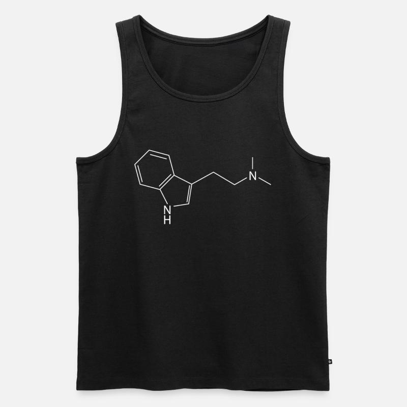 DMT molecule Ayahuasca Dimethyltryptamine - Men's Premium Organic Tank Top - black