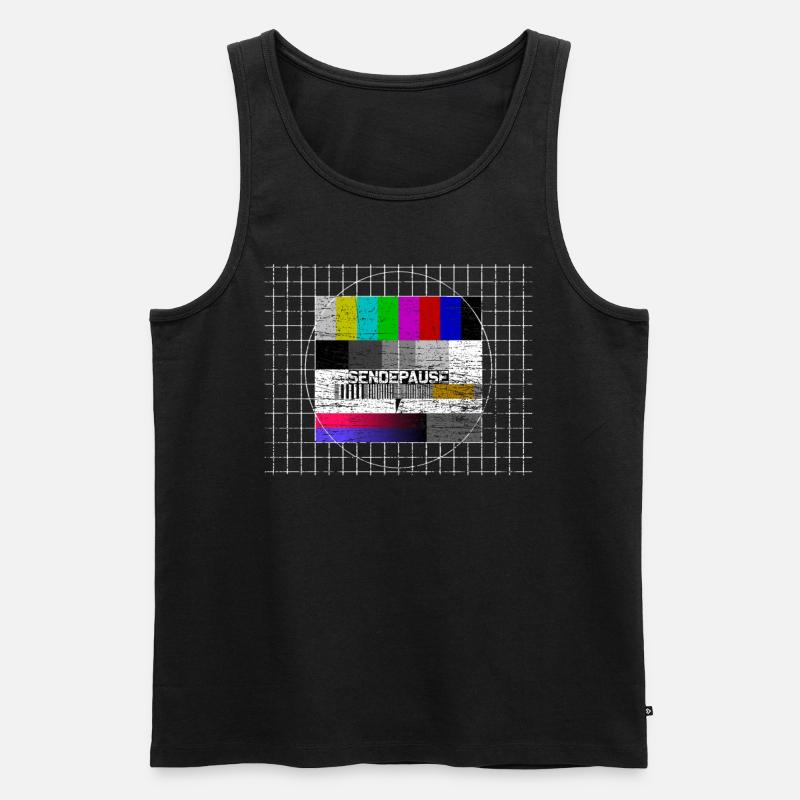 Testbild - Männer Premium Bio Tank Top - Schwarz