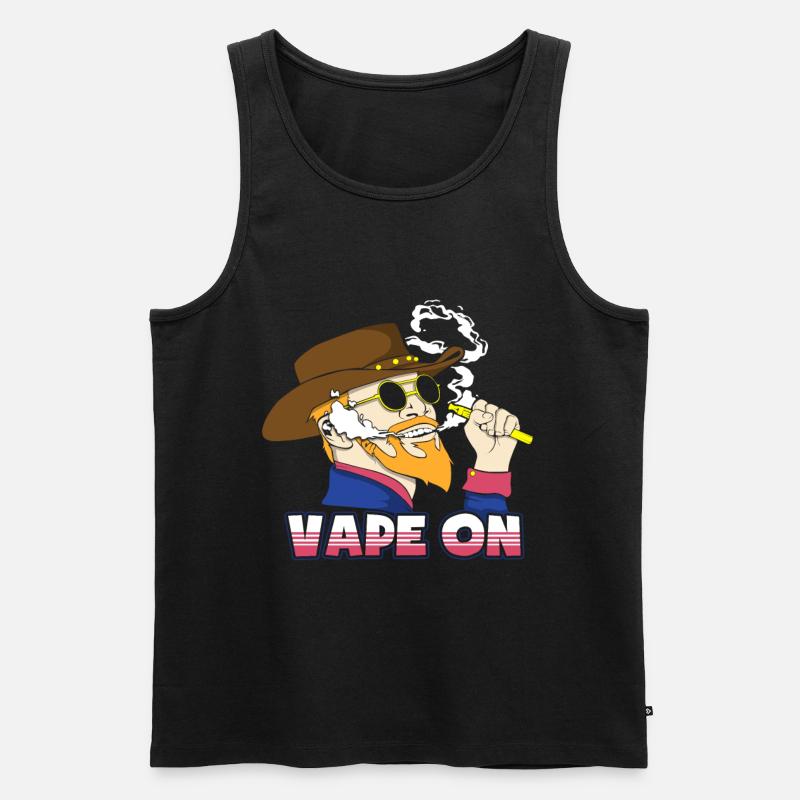 Vape On - Männer Premium Bio Tank Top - Schwarz