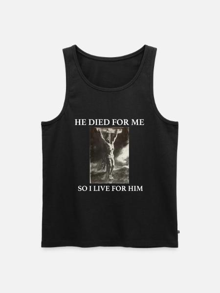 Christentum Geschenk - Männer Premium Bio Tank Top - Schwarz