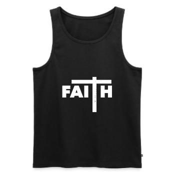 Cadeau du christianisme - Débardeur bio Premium Homme - noir - Devant - Michal (187cm)