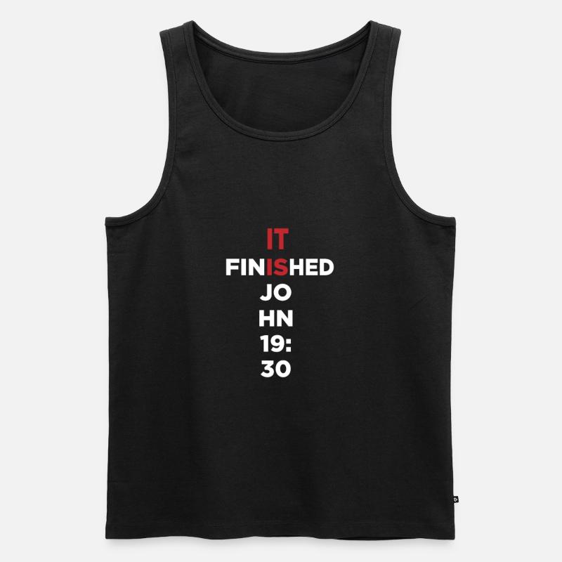 Christentum Geschenk - Männer Premium Bio Tank Top - Schwarz