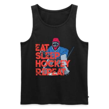 Eishockeytorwart Eishockey Goalie Hockey - Männer Premium Bio Tank Top - Schwarz - Vorne - Michal (187cm)