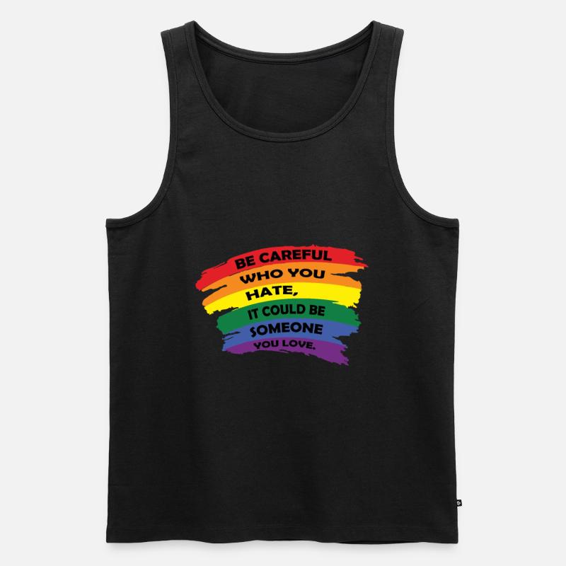 Gay Pride Geschenk - Männer Premium Bio Tank Top - Schwarz