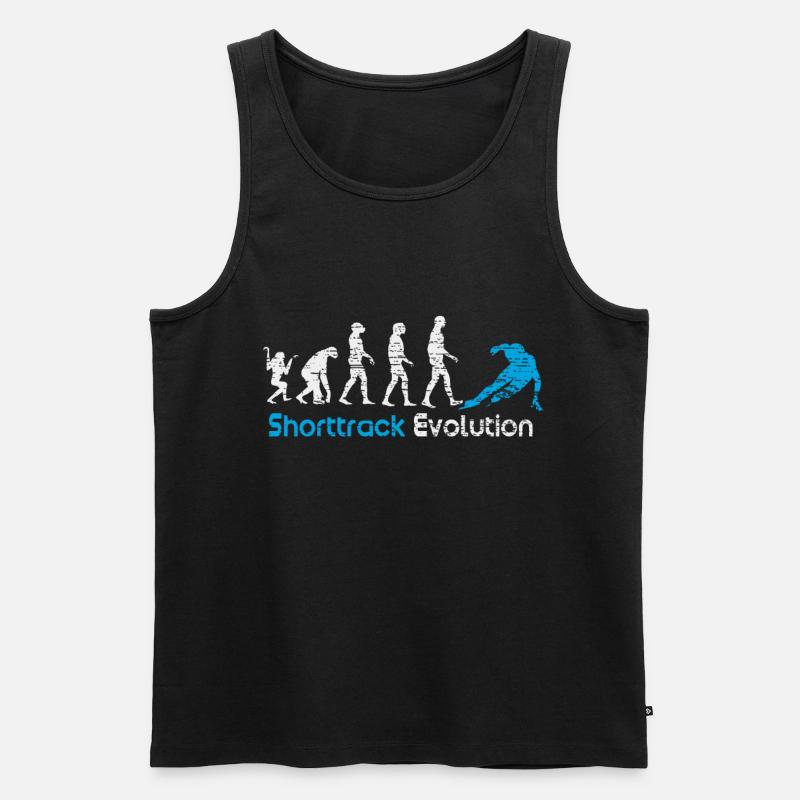 Shorttrack Evolution Tournament Gift - Men's Premium Organic Tank Top - black