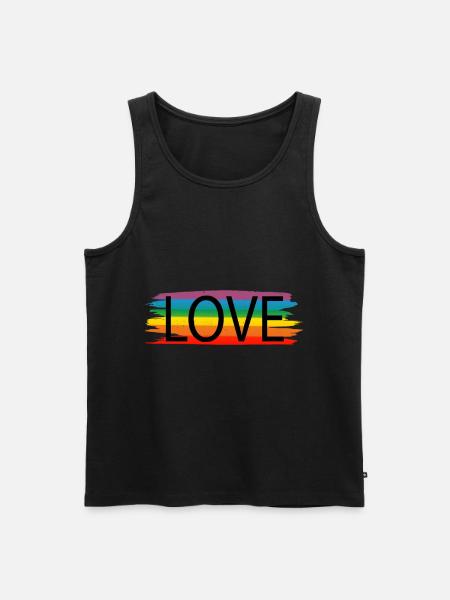 Gay Pride Gift - Men's Premium Organic Tank Top - black