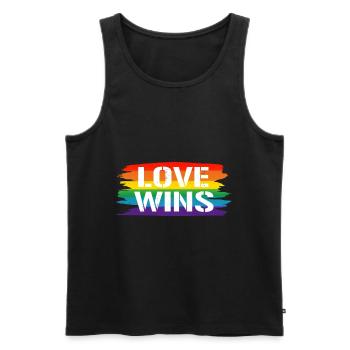 Gay Pride Geschenk - Männer Premium Bio Tank Top - Schwarz - Vorne - Michal (187cm)