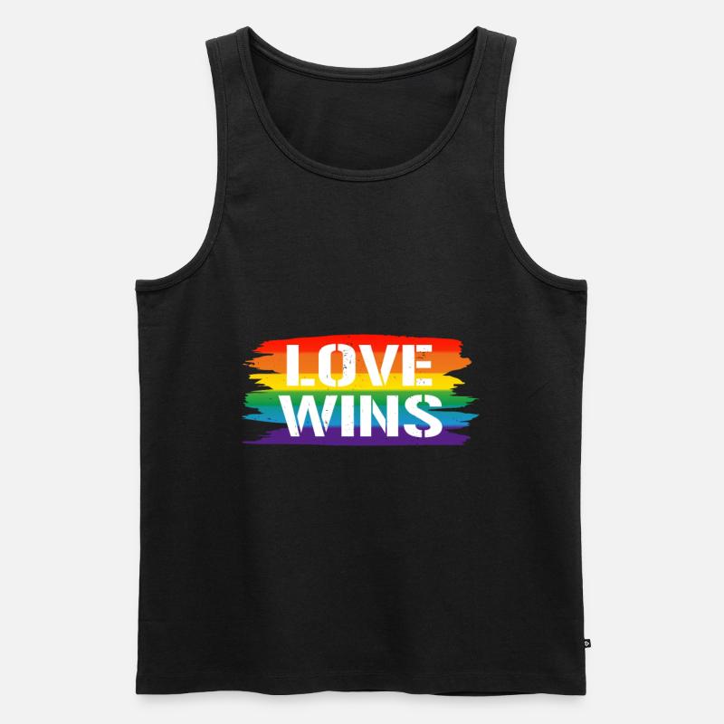 Gay Pride Geschenk - Männer Premium Bio Tank Top - Schwarz