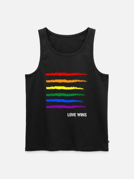 Gay Pride-gave - Herre Premium økologisk tanktop - sort