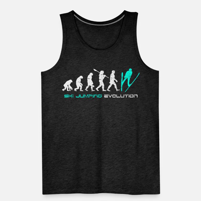 Saut à ski Evolution Cadeau Débardeur bio Premium Homme