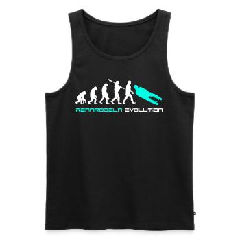 Luge Evolution - Men's Premium Organic Tank Top - black - Front - Michal (187cm)