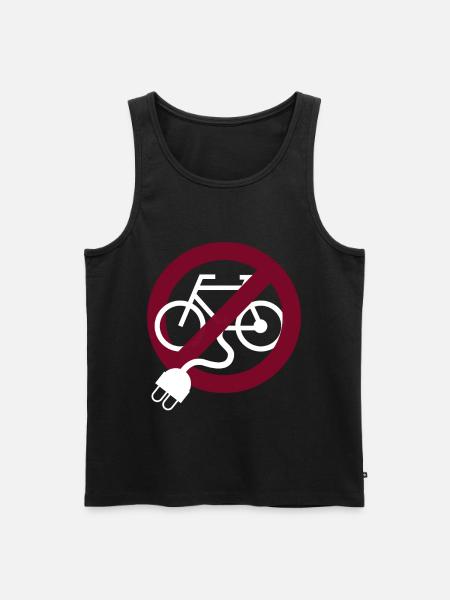 Anti Ebike Cyclists - Men's Premium Organic Tank Top - black