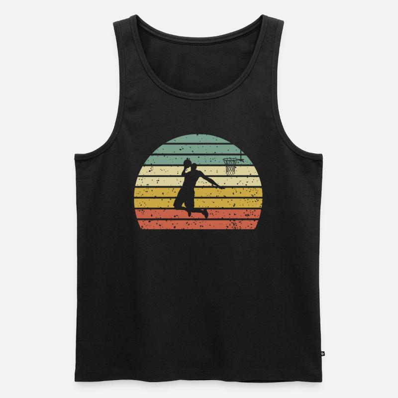 Basketball - Männer Premium Bio Tank Top - Schwarz