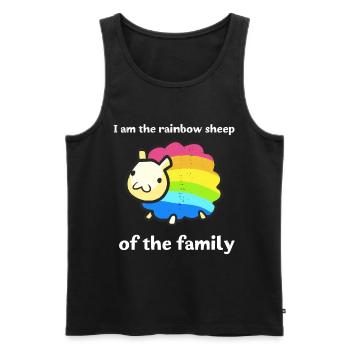 Gay Pride Gift - Men's Premium Organic Tank Top - black - Front - Michal (187cm)