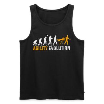 Cadeau Agility Dog Sport Evolution - Débardeur bio Premium Homme - noir - Devant - Michal (187cm)