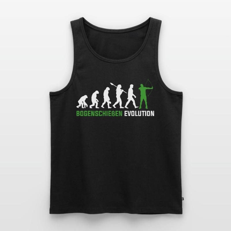 Bogenschießen Evolution Männer Premium Bio Tank Top
