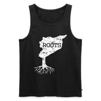 Syrien Heimat - Männer Premium Bio Tank Top - Schwarz - Vorne - AI Model Male 178 light (178cm)