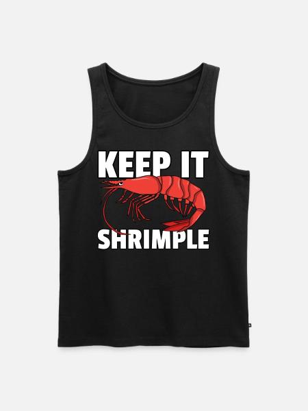 Shrimp Shrimp Crab Fish Funny - Men's Premium Organic Tank Top - black