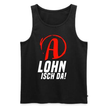 Lohn Isch Da Arbeitsamt Comedy Konto Geld - Männer Premium Bio Tank Top - Schwarz - Vorne - Michal (187cm)
