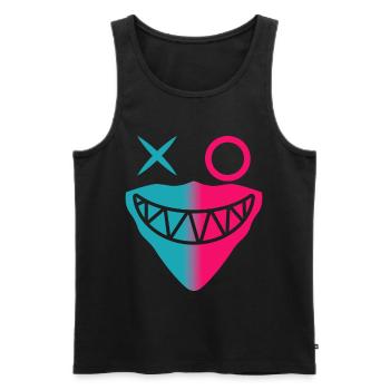 Chemise de fête Tekk Edm du festival Bandana Rave Face - Débardeur bio Premium Homme - noir - Devant - Michal (187cm)