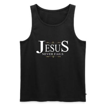 Cadeau du christianisme - Débardeur bio Premium Homme - noir - Devant - Michal (187cm)