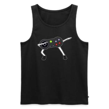 Dabbing Controller Dab Gamer Gaming - Débardeur bio Premium Homme - noir - Devant - Michal (187cm)