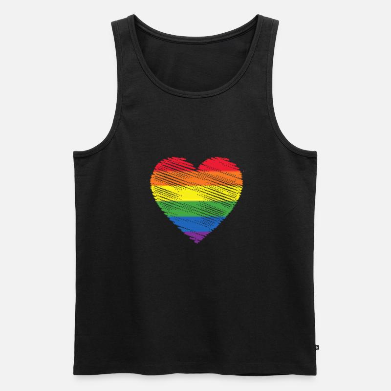 Gay Pride Geschenk - Männer Premium Bio Tank Top - Schwarz