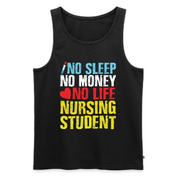 Nurse Training - Men's Premium Organic Tank Top - black - Front - AI Model Male 178 light (178cm)