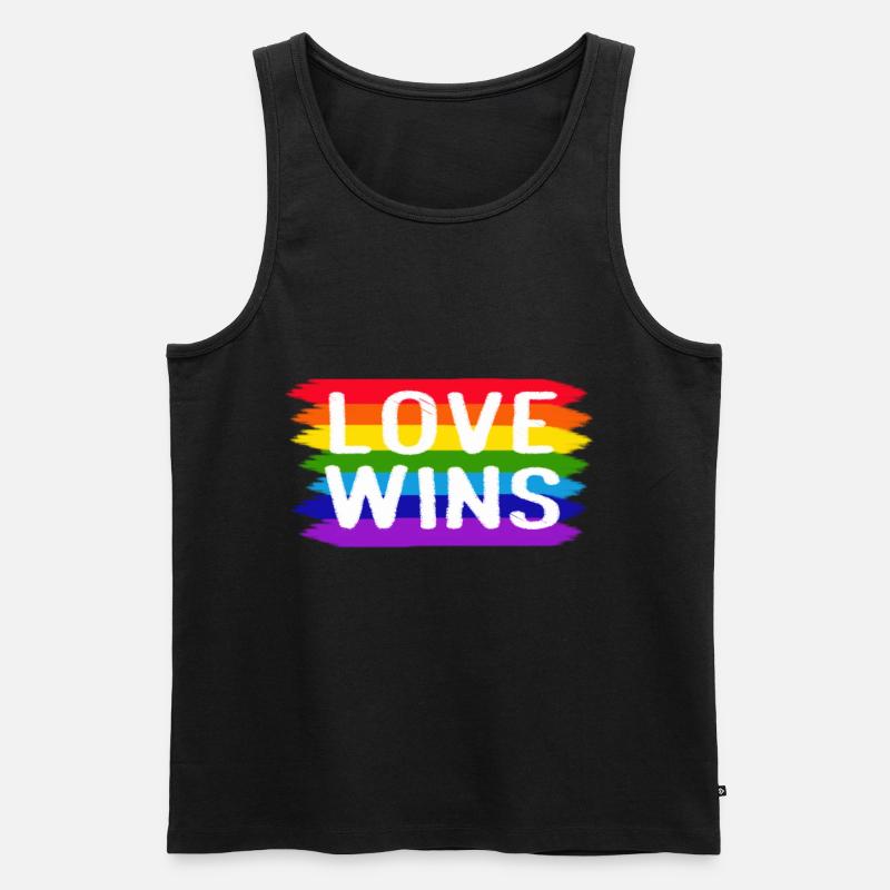 Gay Pride Geschenk - Männer Premium Bio Tank Top - Schwarz