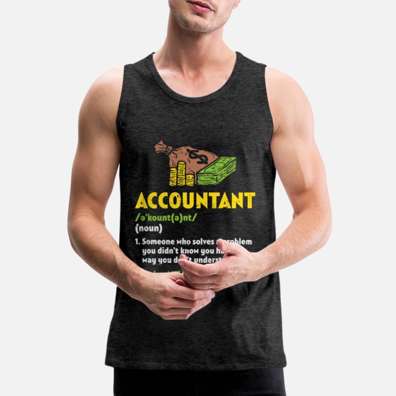 Comptable Comptable Comptable Comptable Cadeau Débardeur bio Premium Homme