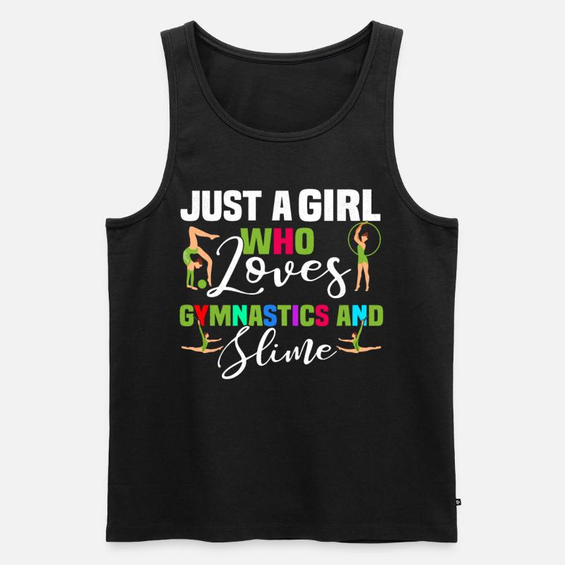 Turnen Mädchen - Männer Premium Bio Tank Top - Schwarz