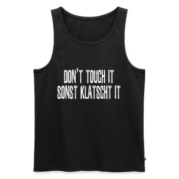 Funny Sayings Blague rigolote Cadeau sarcastique - Débardeur bio Premium Homme - noir - Devant - AI Model Male 178 light (178cm)