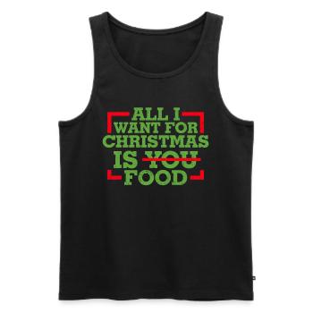 Christmas Funny Gift Christmas T-Shirt - Men's Premium Organic Tank Top - black - Front - Michal (187cm)