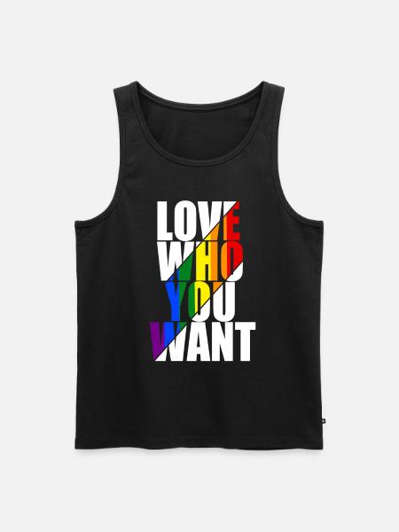 Gay Pride Gift - Men's Premium Organic Tank Top - black