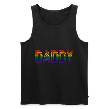 Gay Pride Geschenk - Männer Premium Bio Tank Top - Schwarz - Vorne - AI Model Male 178 light (178cm)
