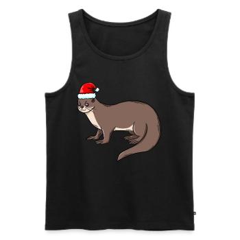 Loutre loutre de nain loutre - Débardeur bio Premium Homme - noir - Devant - Michal (187cm)
