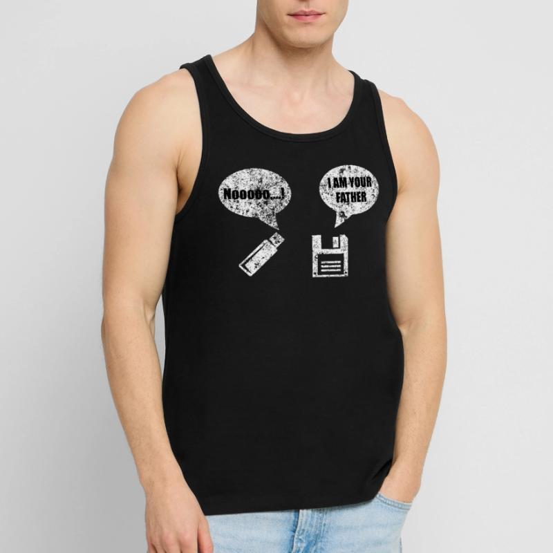 IT Informatik Technik Techniker Witz Spruch Lustig Männer Premium Bio Tank Top
