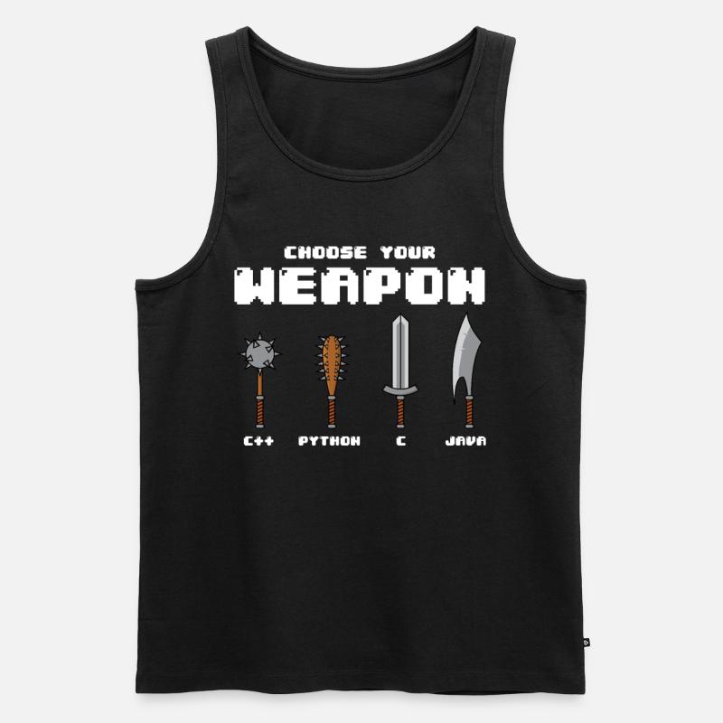 Computer science student gift - Men's Premium Organic Tank Top - black