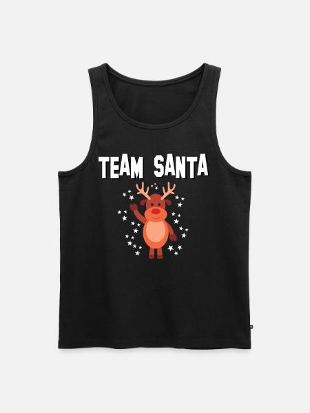 Team Santa - Men's Premium Organic Tank Top - black