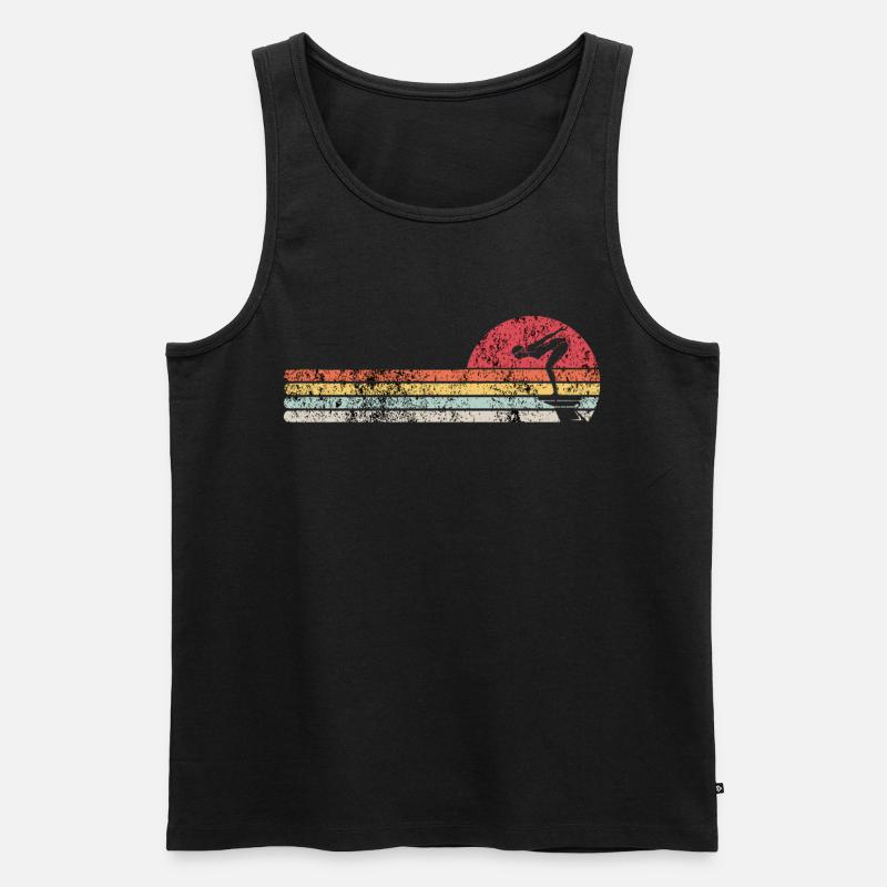 Schwimmer Geschenk - Männer Premium Bio Tank Top - Schwarz