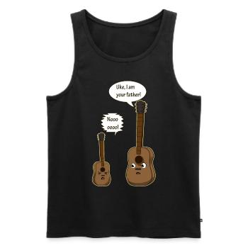Guitar Father - Männer Premium Bio Tank Top - Schwarz - Vorne - AI Model Male 178 light (178cm)